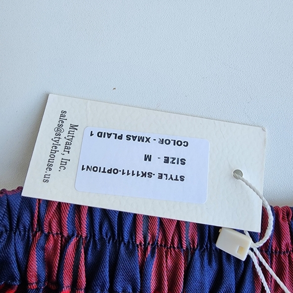 NWT Sim & Sam Women's Blue Red Plaid Mini Skirt Style: Urban Sample Sz M - Picture 6 of 9